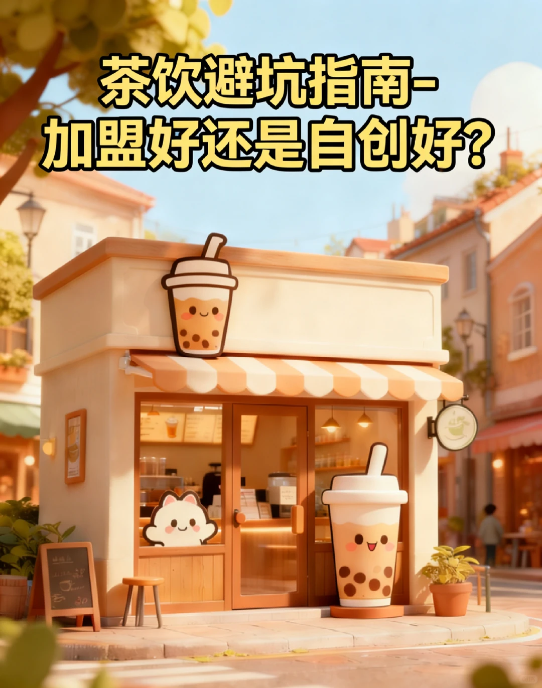 关于茶饮品牌加盟及自创品牌的优劣势