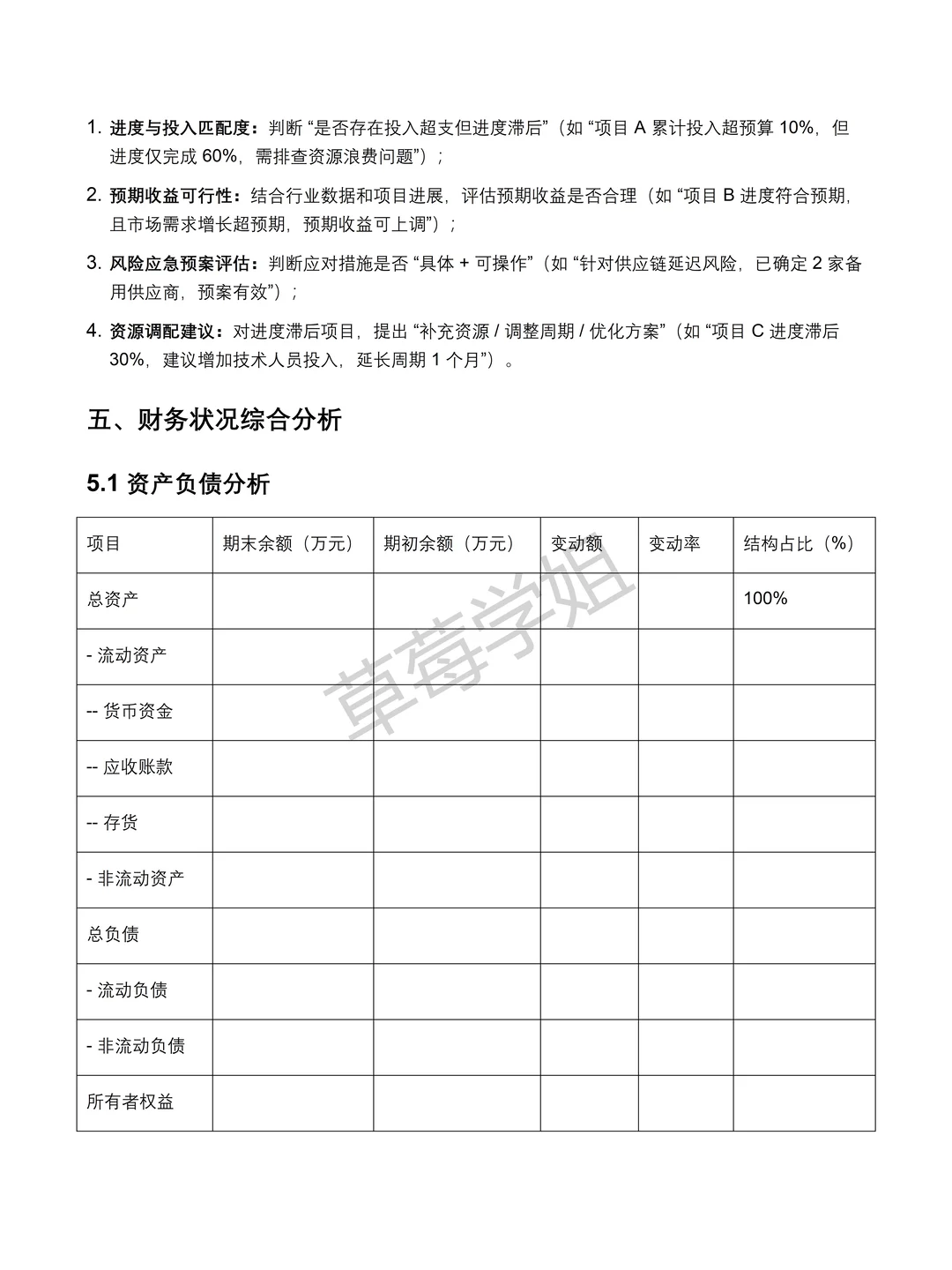企业经营分析报告模板参考❗❗