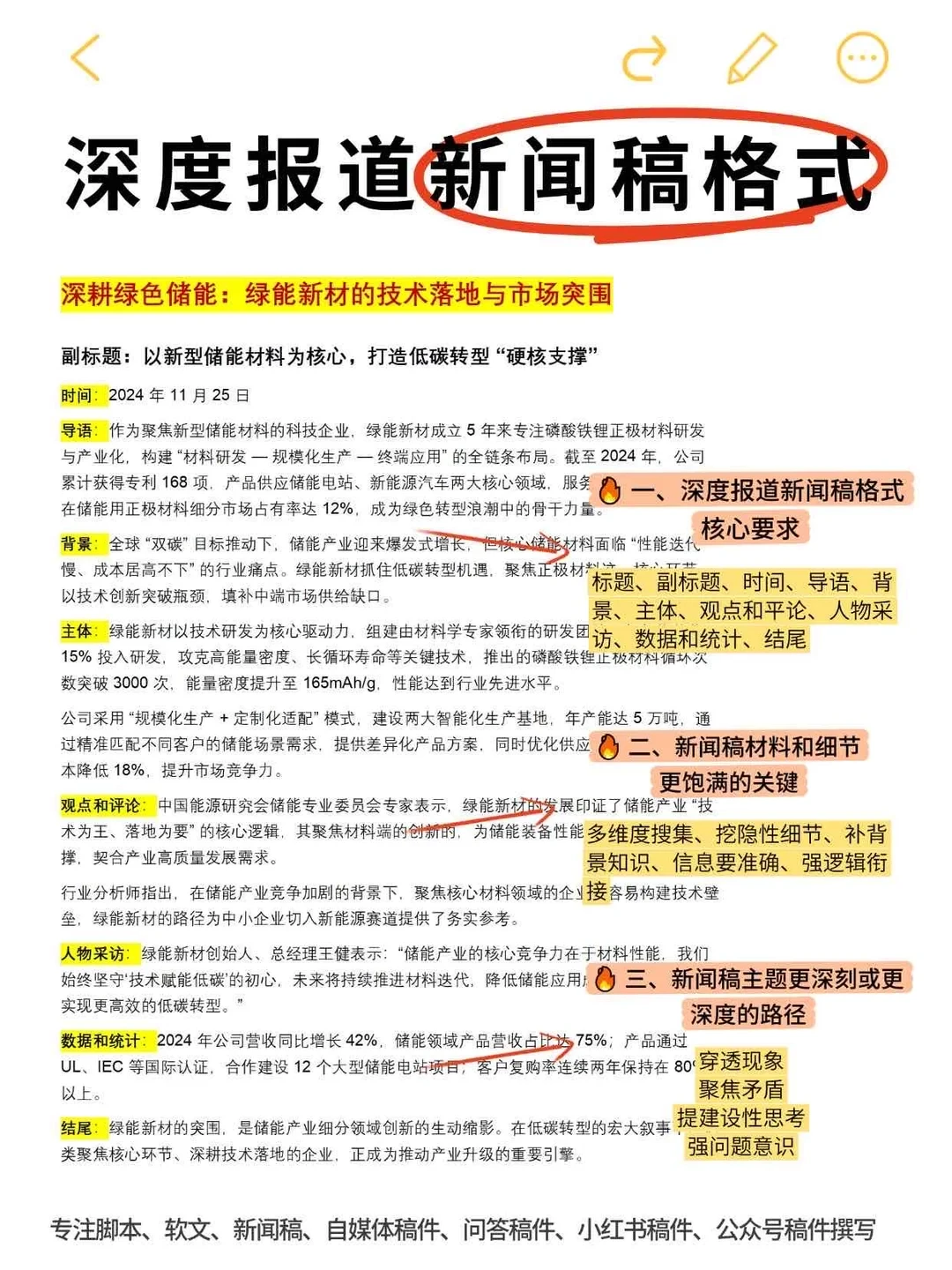 深度报道新闻稿格式?建议收藏