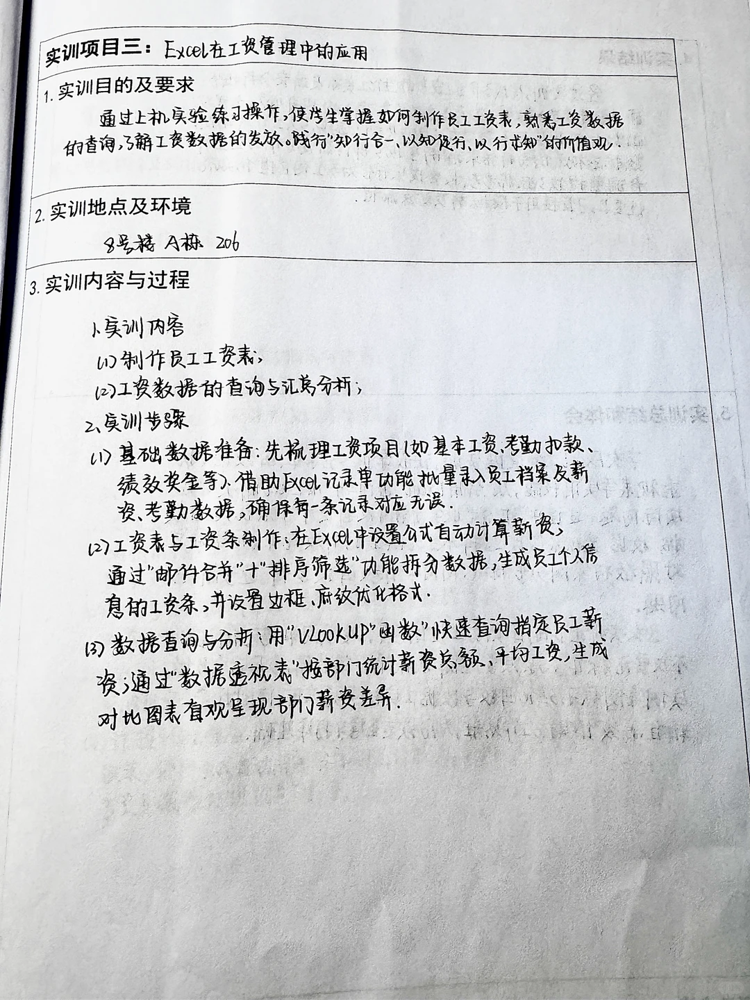 excel在财务管理中的运用（实训报告）