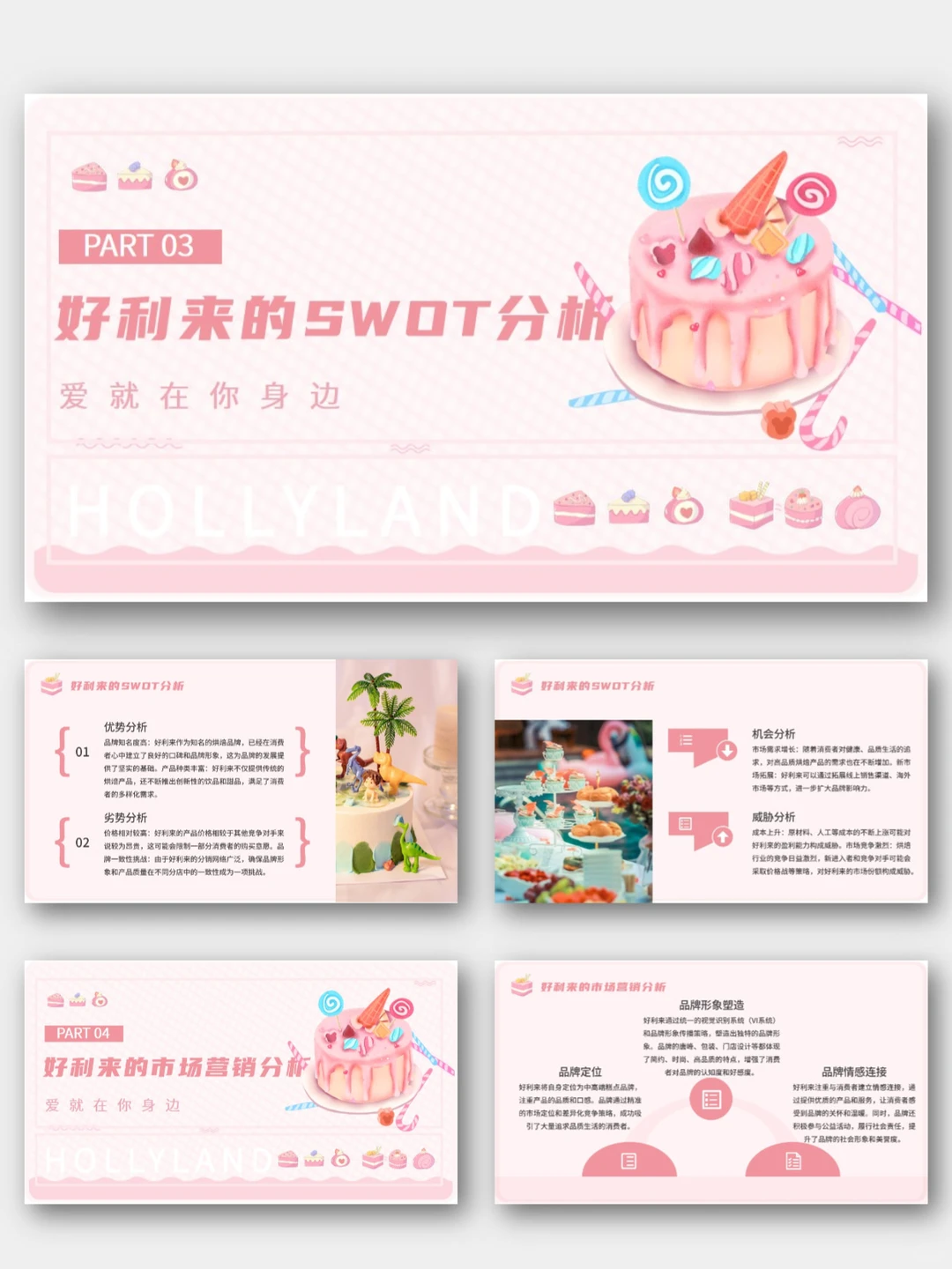 好利来品牌介绍市场营销策略分析PPT模板