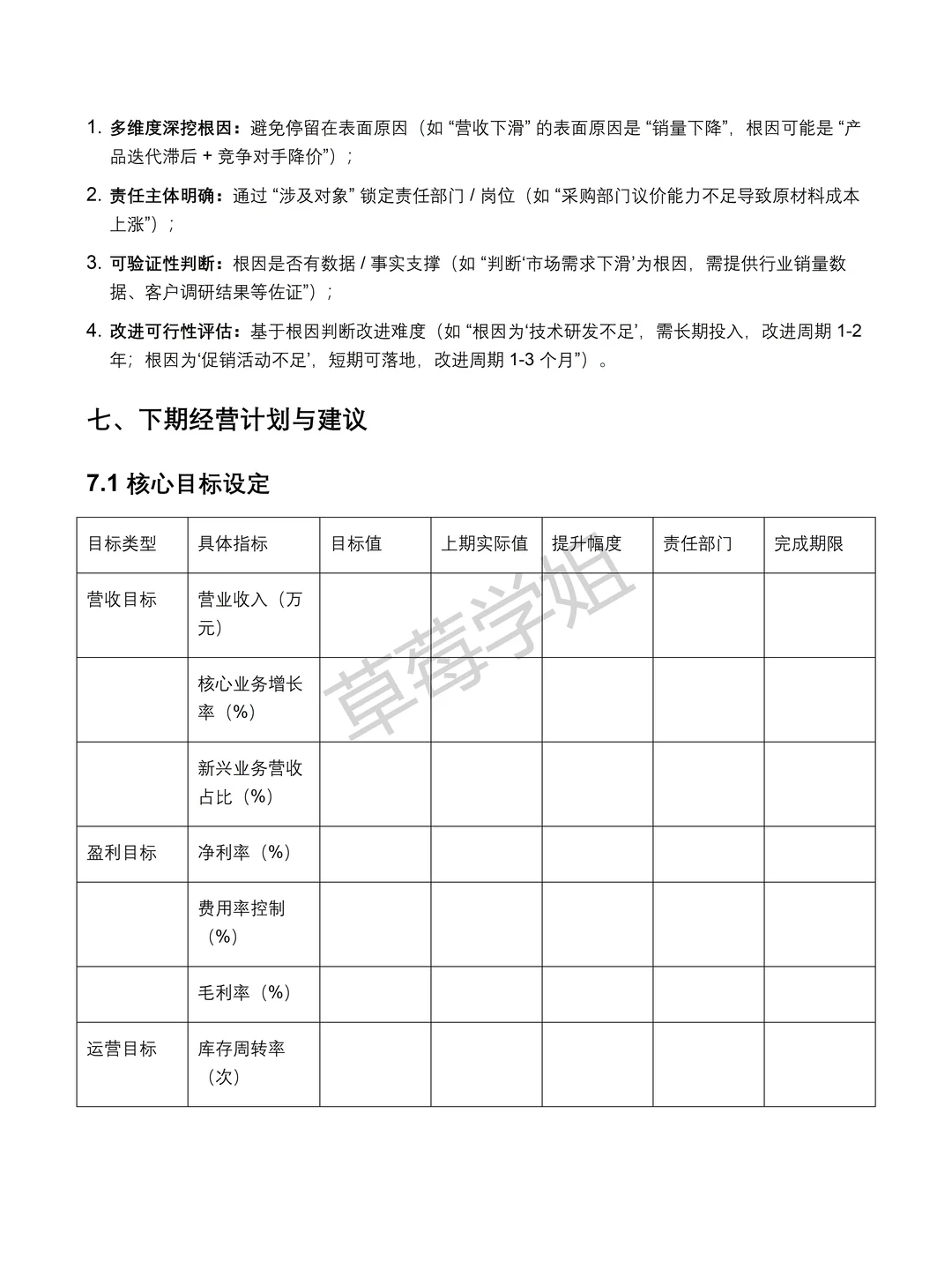 企业经营分析报告模板参考❗❗