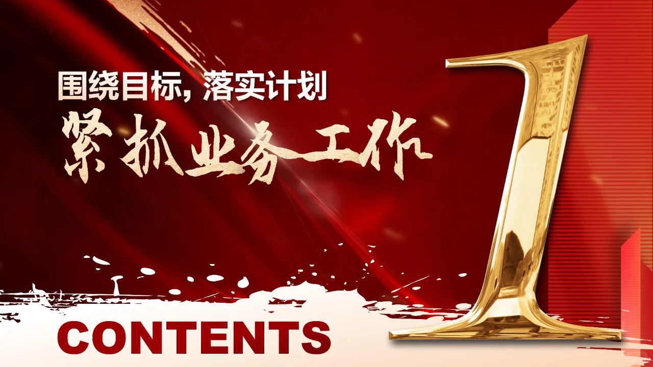 保险公司总结PPT模板