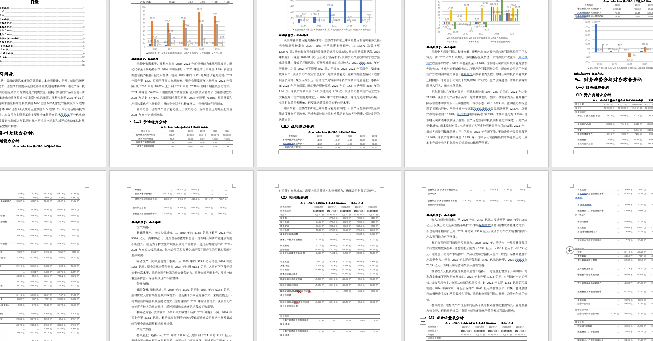 2020-2024理想汽车财务分析报告