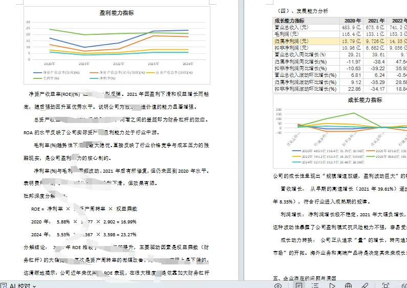 海信家电财务分析报告2020-2024