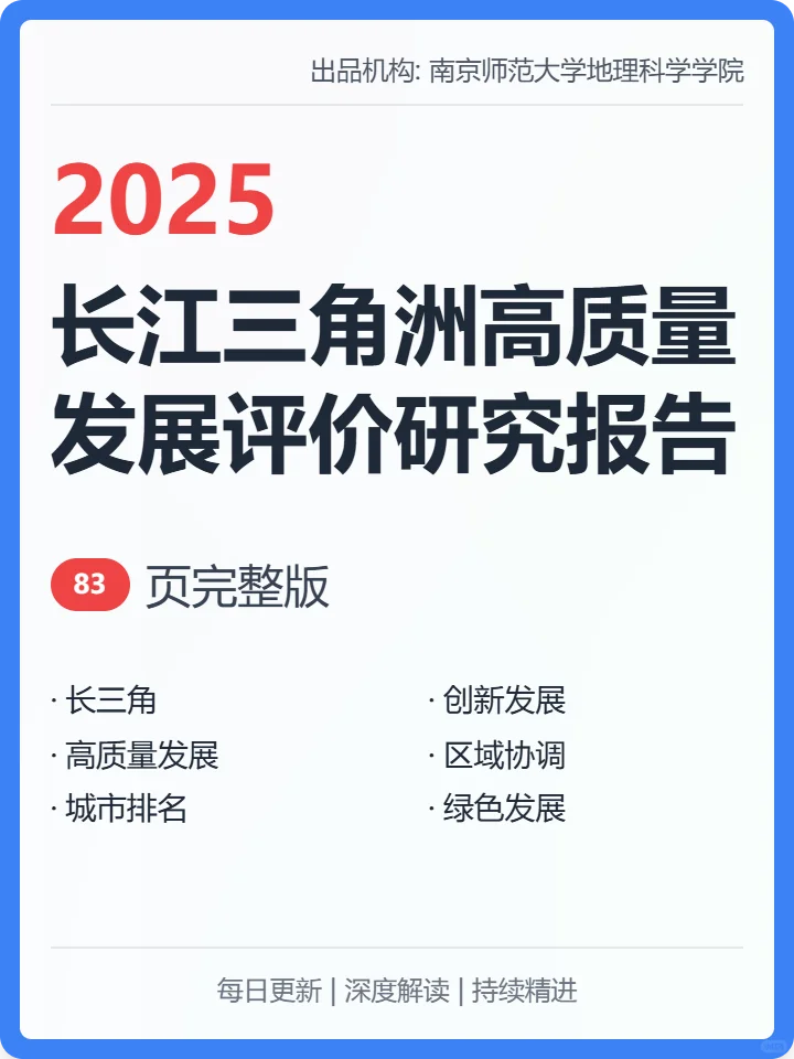 ?创业者必看!长三角 TOP10 城市数据!