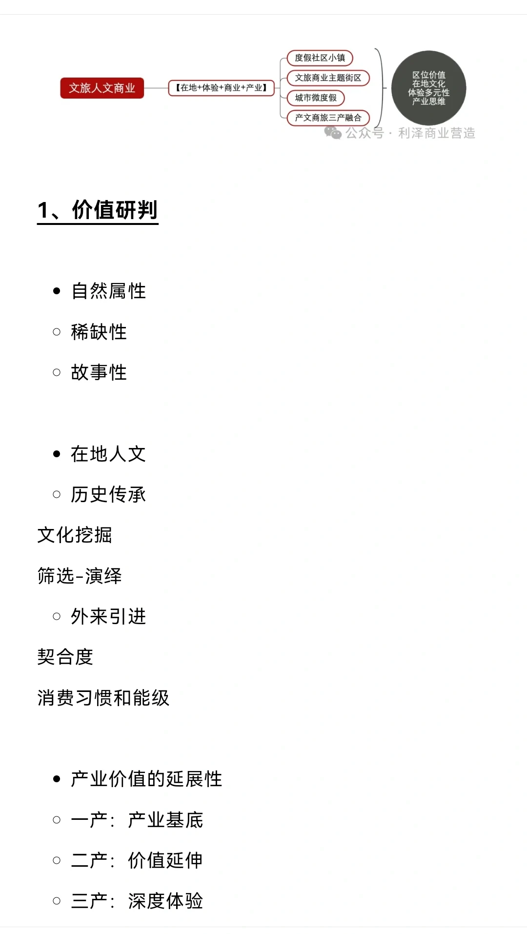 干货｜文旅人文商业类项目操盘核心逻辑梳理