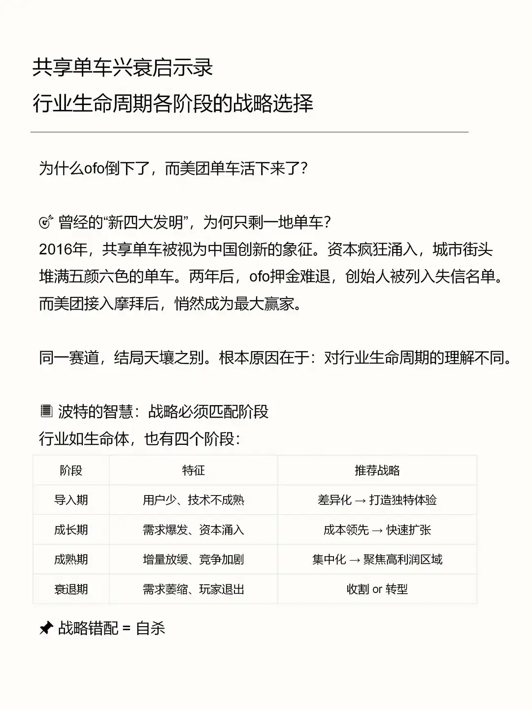 共享单车兴衰启示录