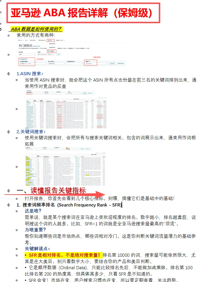 连ABA数据分析都不会的，就别做亚马逊了？