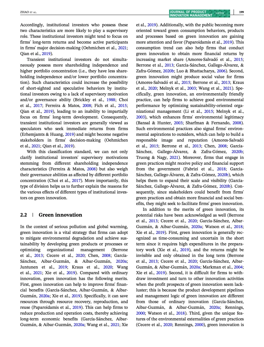 机构投资者对企业绿色创新的影响