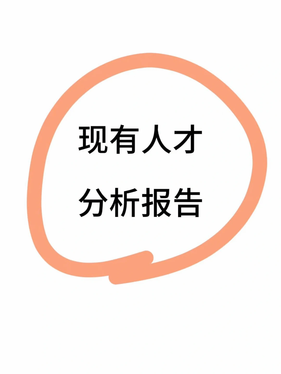 公司现有人才分析报告?