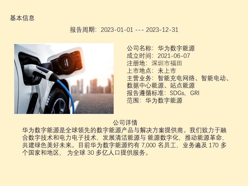 精读 ESG 报告：NO3 华为数字能源