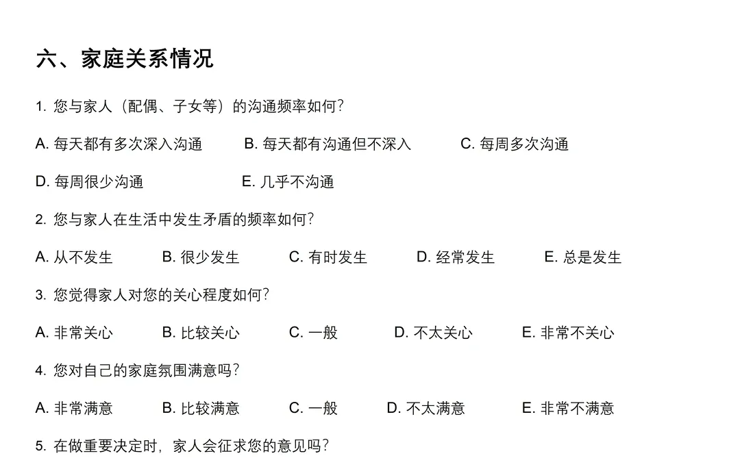 应用心理学专业调查问卷模板！速速?住