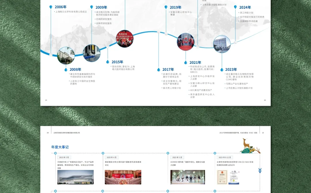 ESG报告设计分享 | 10种发展历程设计