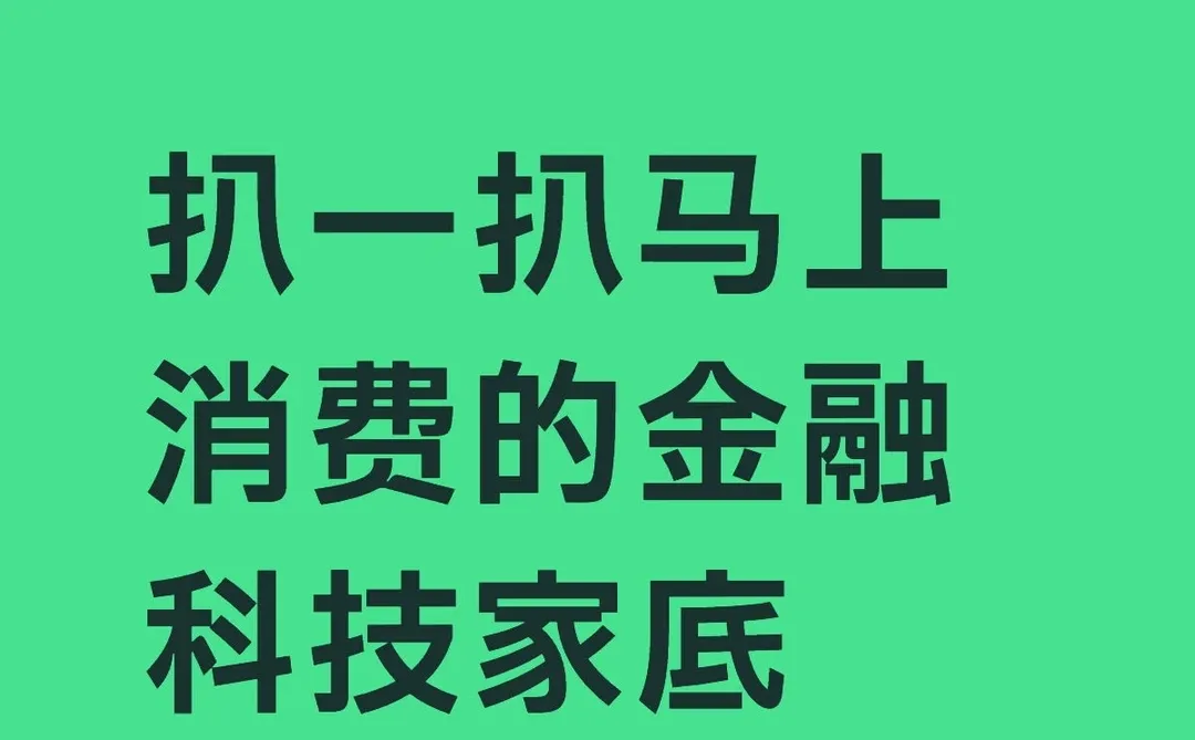 扒一扒马上消费的金融科技家底