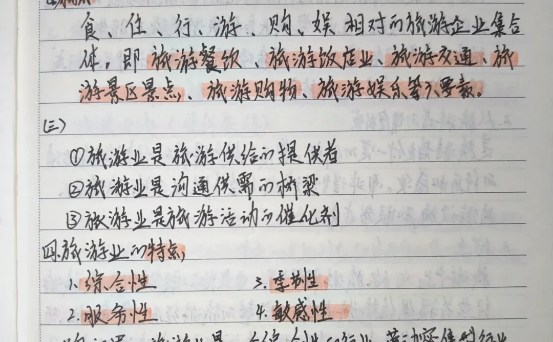 旅游概论手写笔记???