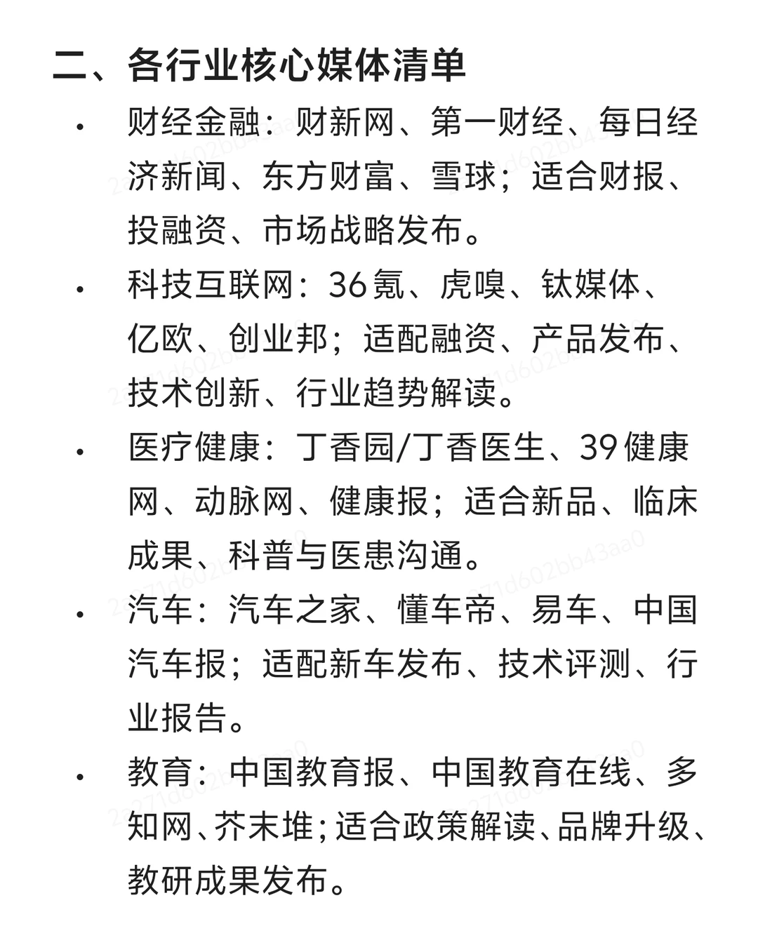 各大行业品牌宣传主流媒体名单推荐