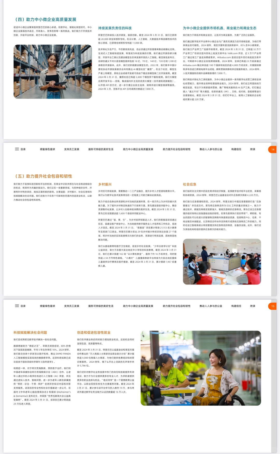 各大企业怎么看待阿里24年ESG报告❓