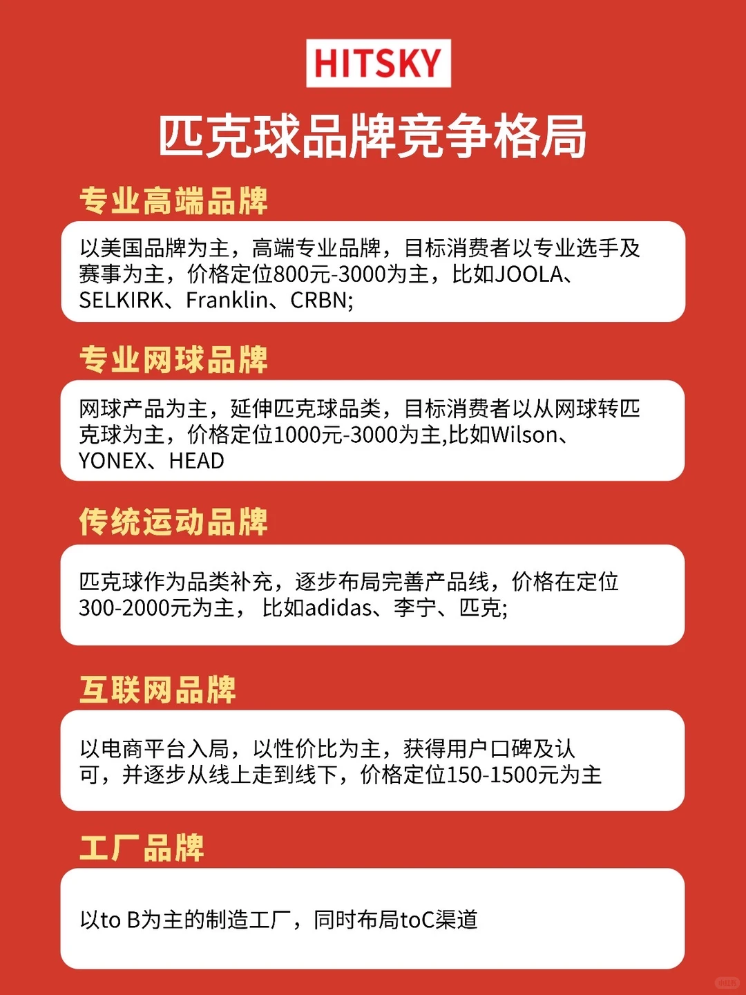 匹克球品牌竞争格局,你怎么看?