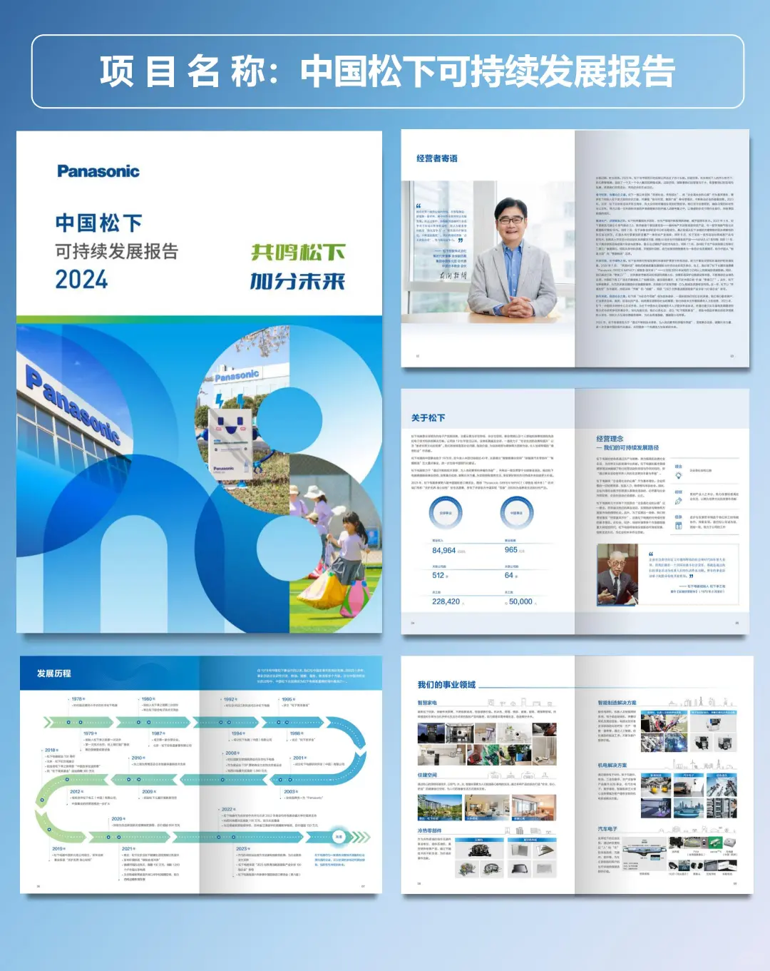 中国松下2024年ESG可持续发展报告设计分享