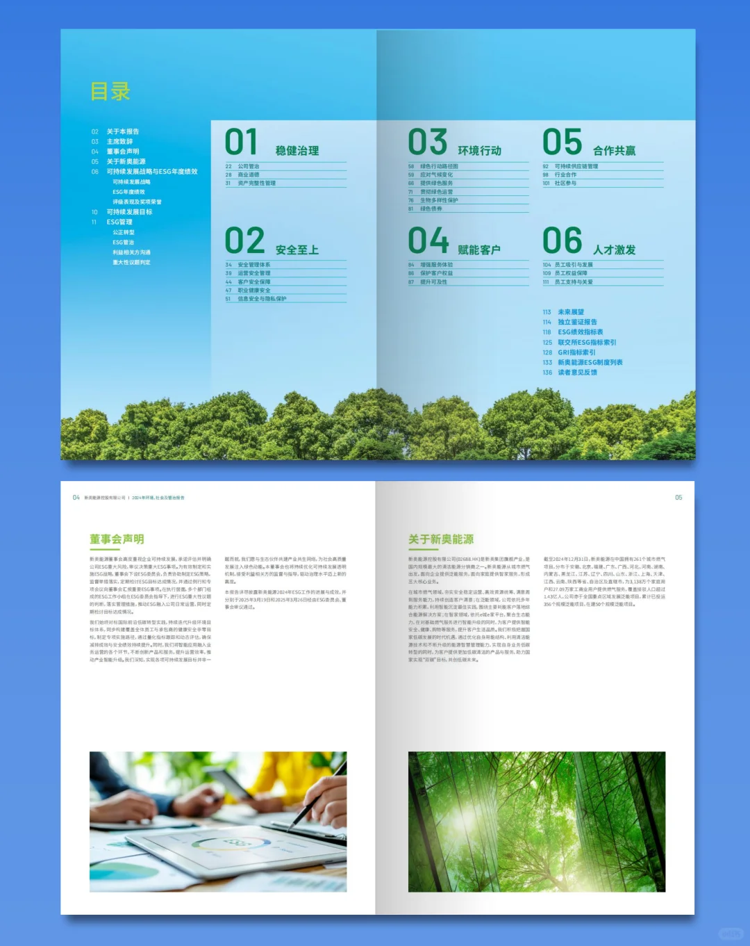 新奥能源2024年ESG可持续发展报告设计分享