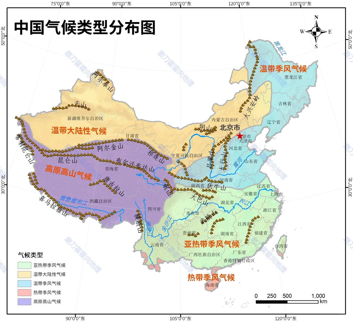 ? 一张图读懂中国气候 | 地理控必看