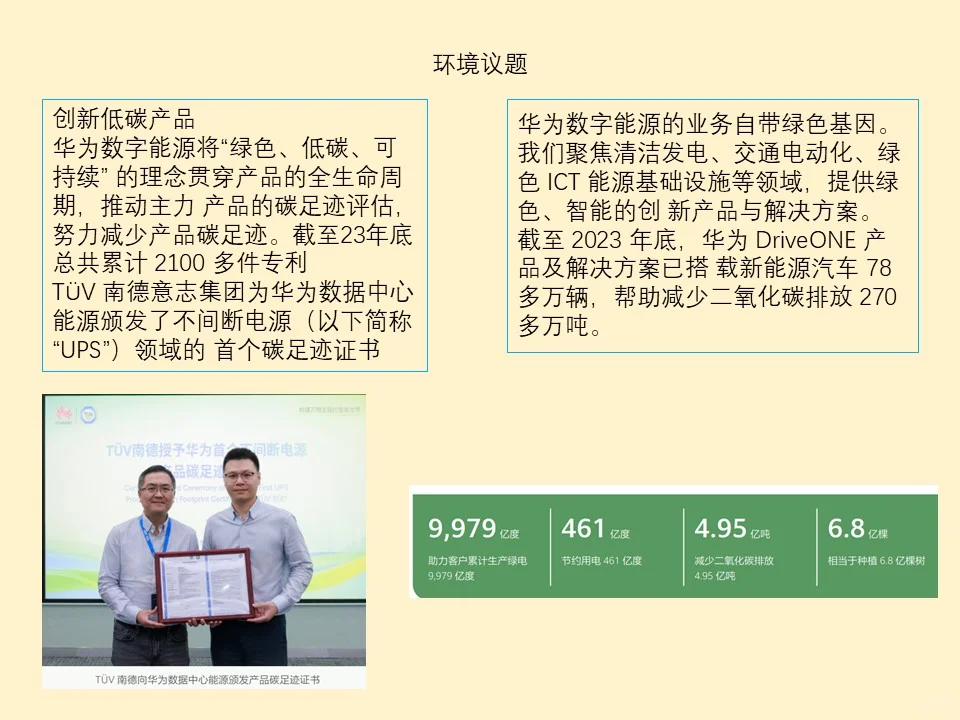 精读 ESG 报告：NO3 华为数字能源