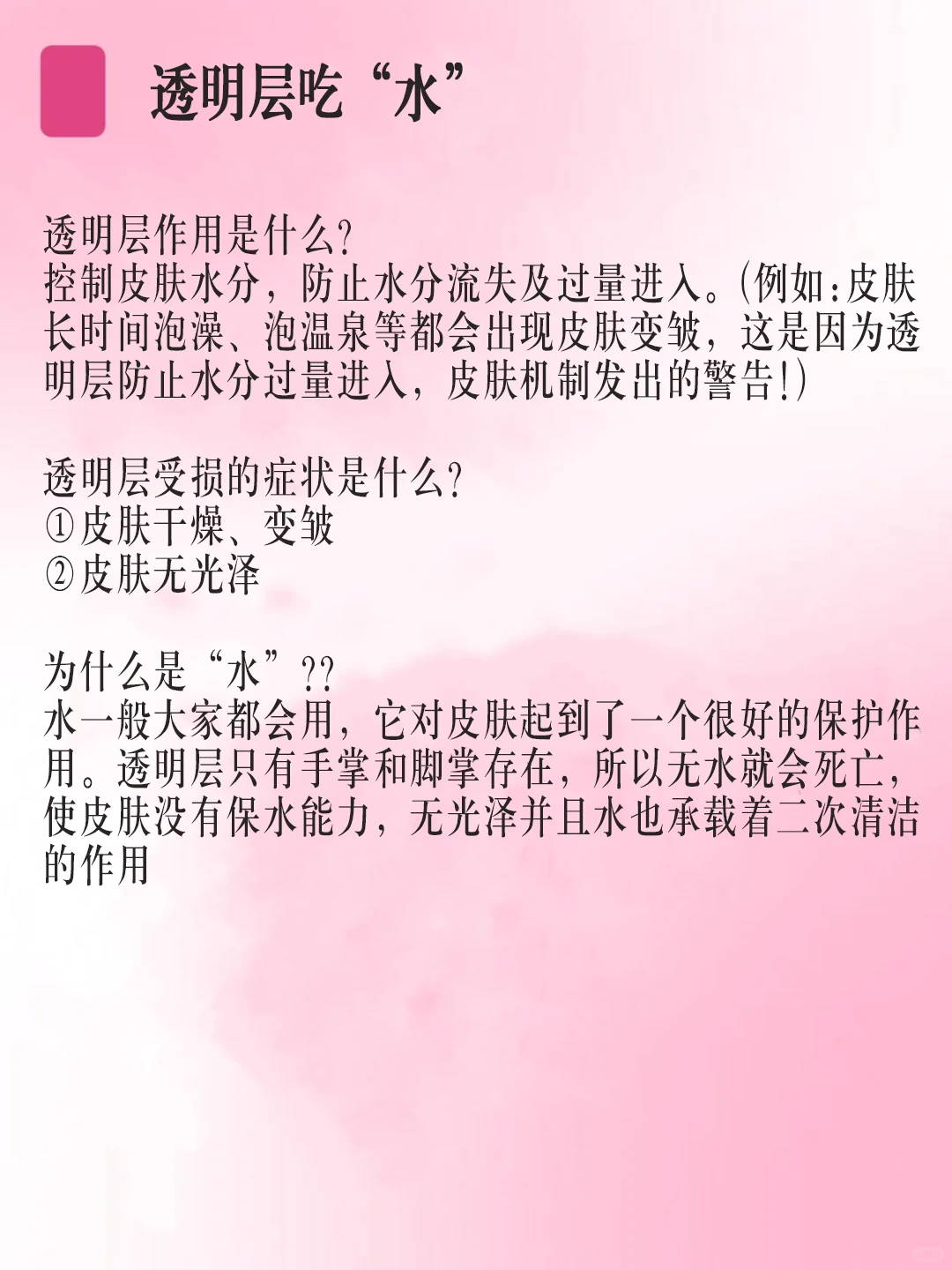 每日一个护肤小知识：护肤必知的知识