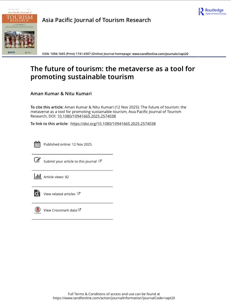 旅游业的未来:元宇宙作为促进可持续旅游的