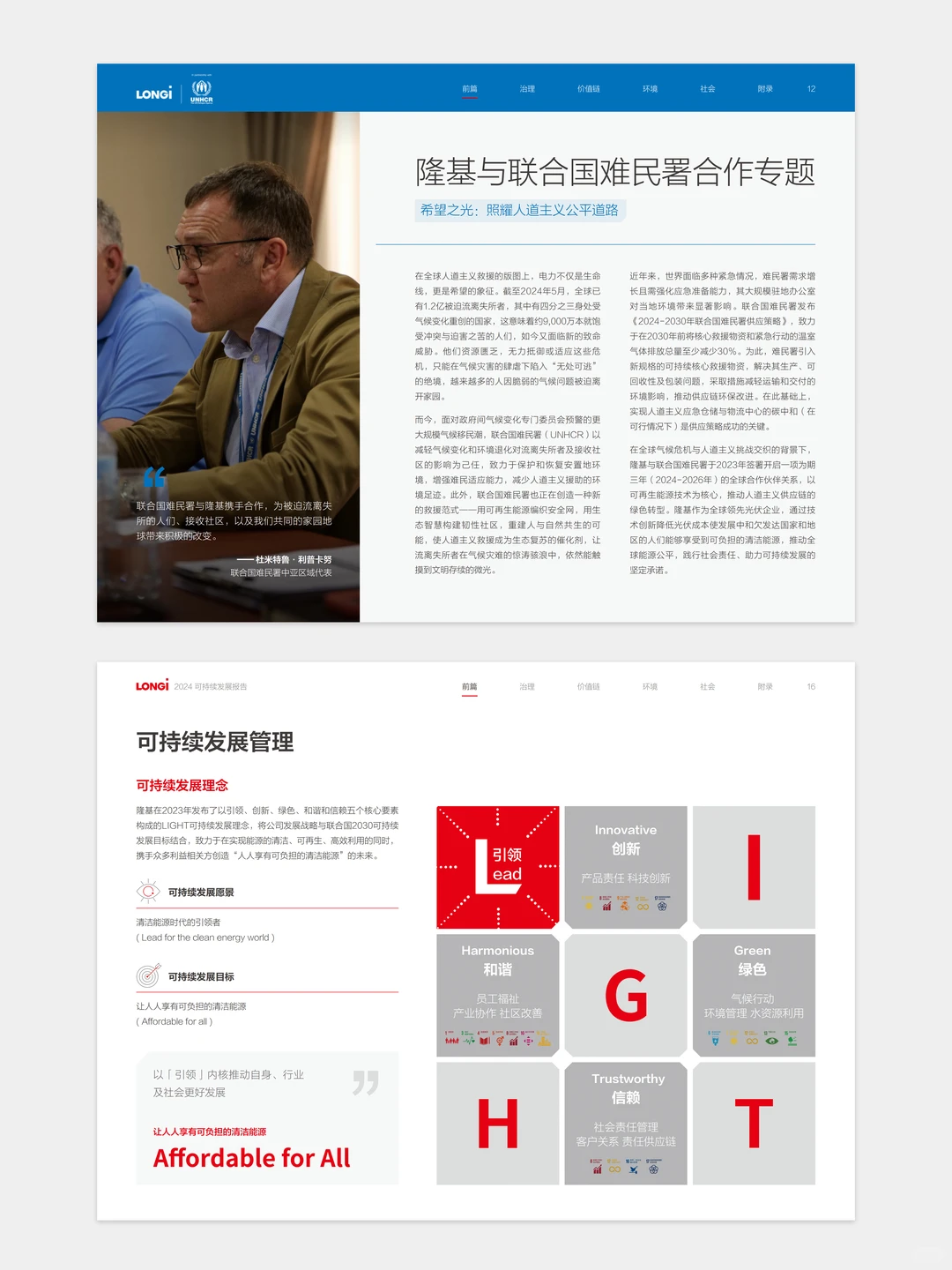 【设计分享】隆基绿能esg可持续发展报告