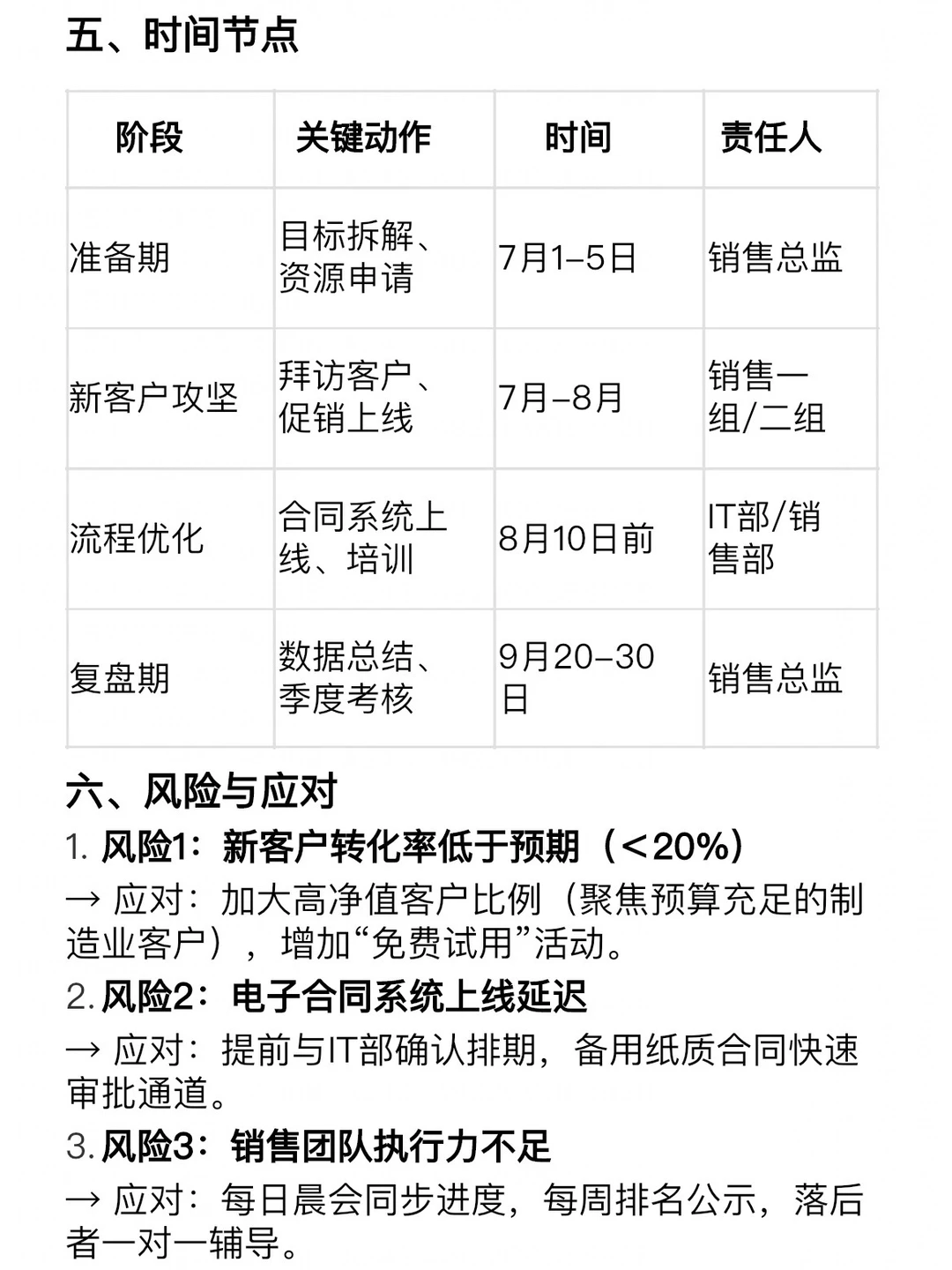 季度计划不会写?掌握逻辑+套用模版