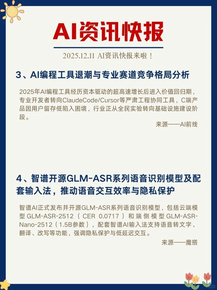 ✨12月11日 AI资讯快报来啦！
