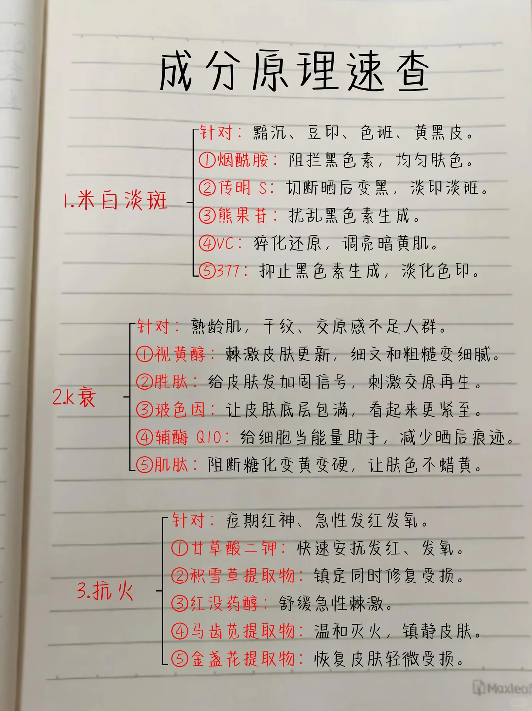 美容师必背！一篇搞定护肤成分！