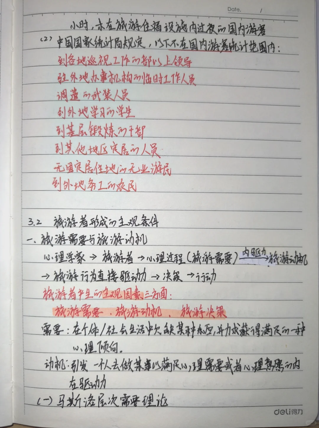 旅游概论手写笔记???