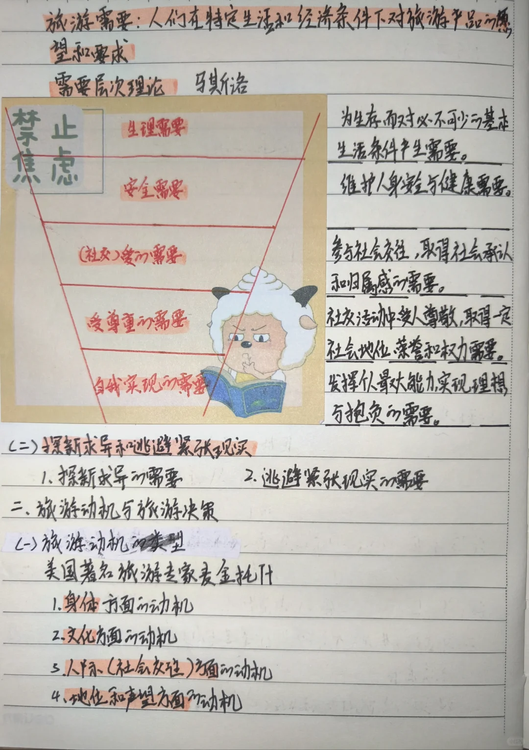 旅游概论手写笔记???