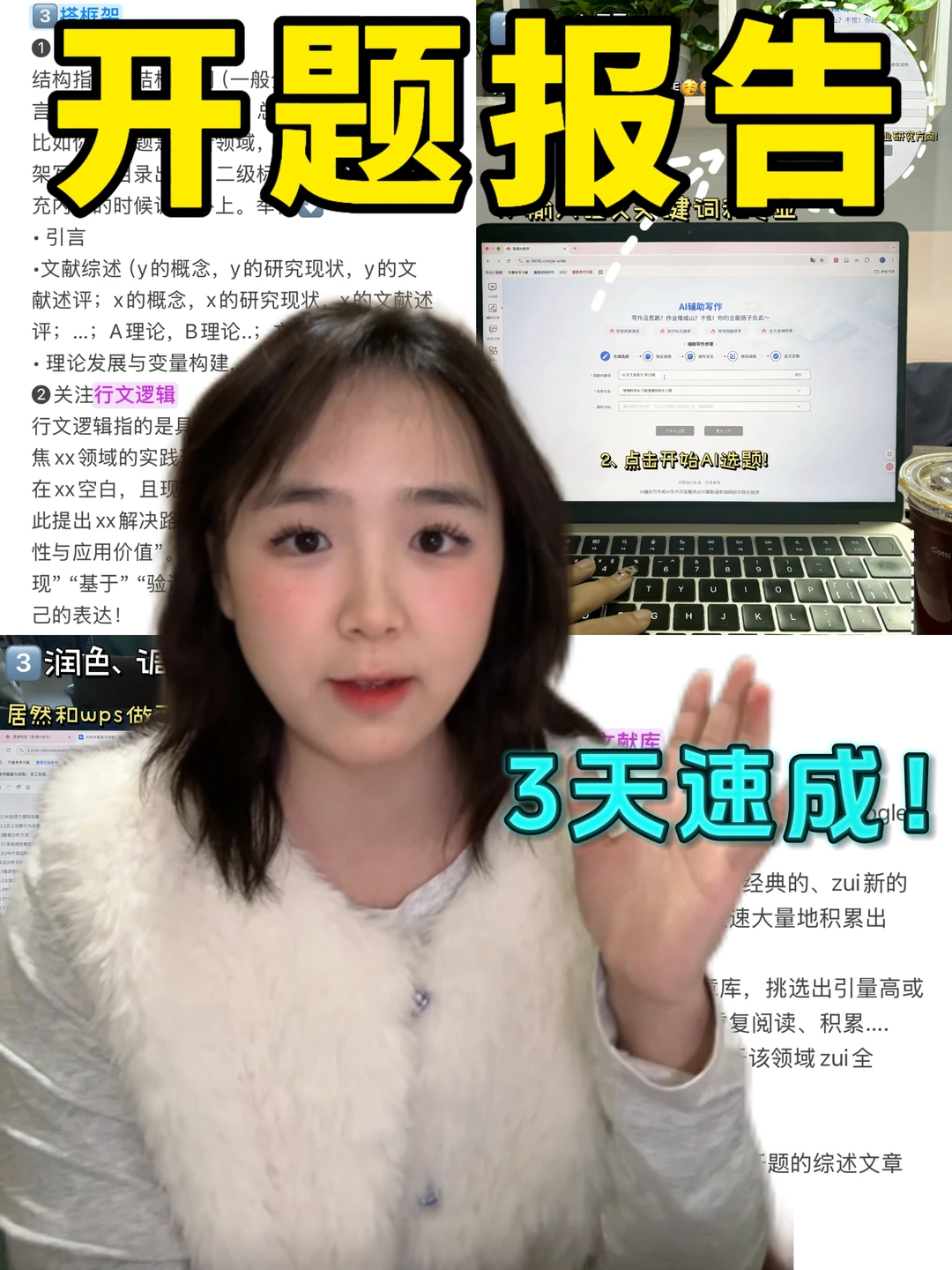 3天速成|我写开题报告真的有一套