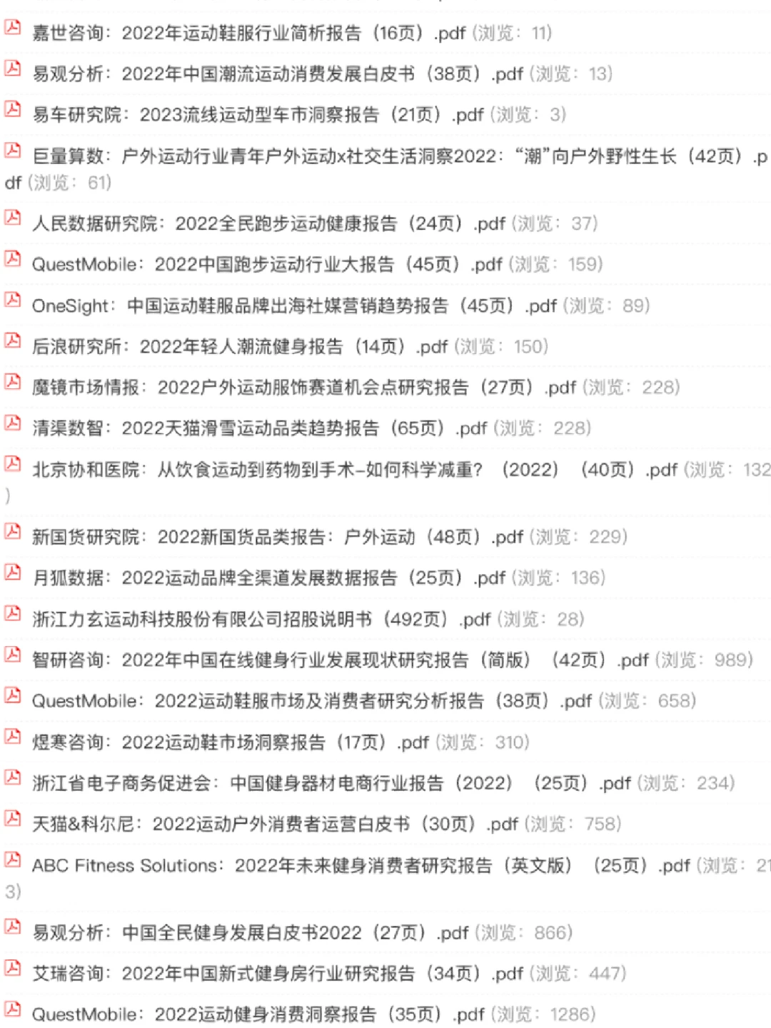 2023最新健身运动报告合集