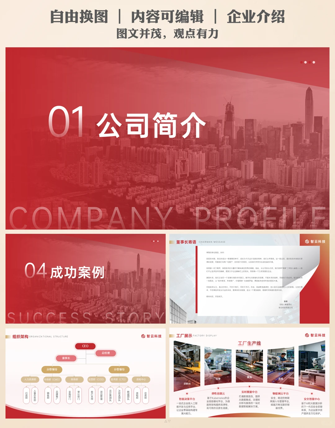 企业实力展示ppt模板这样用