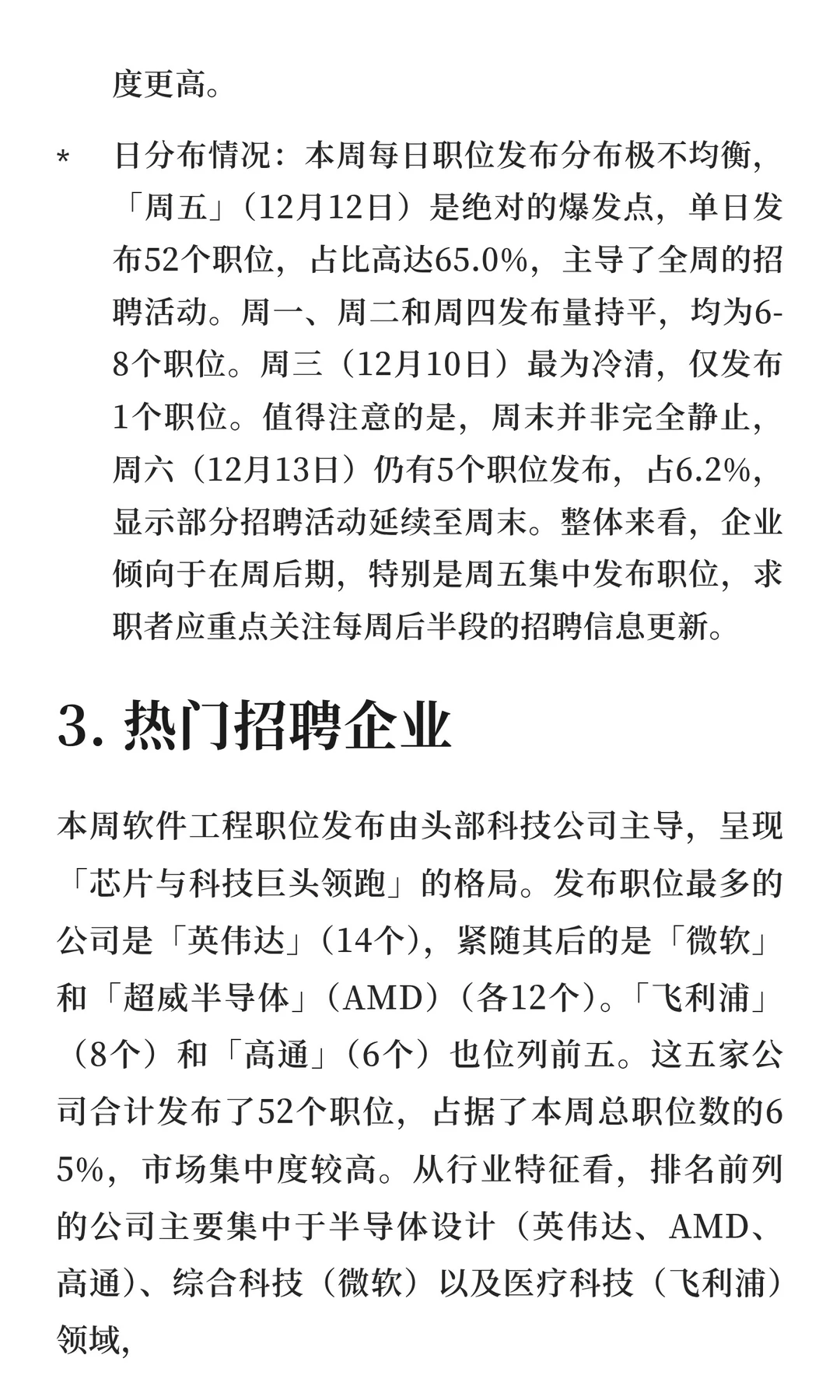 软件工程领域求职市场周分析报告