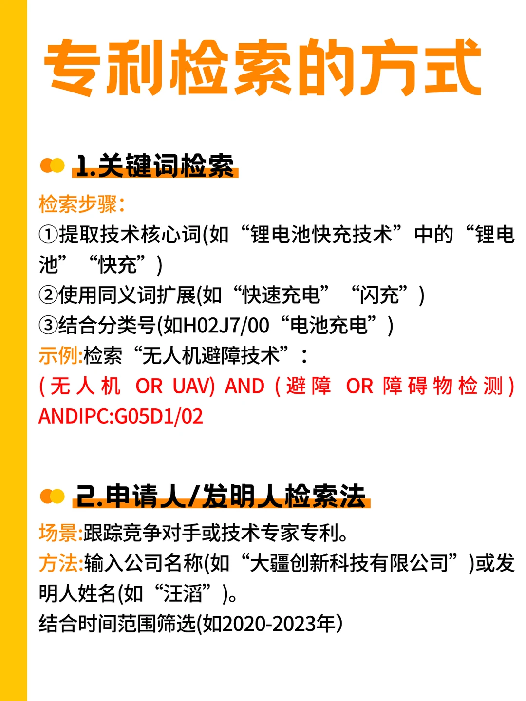 专利检索有哪些方式？