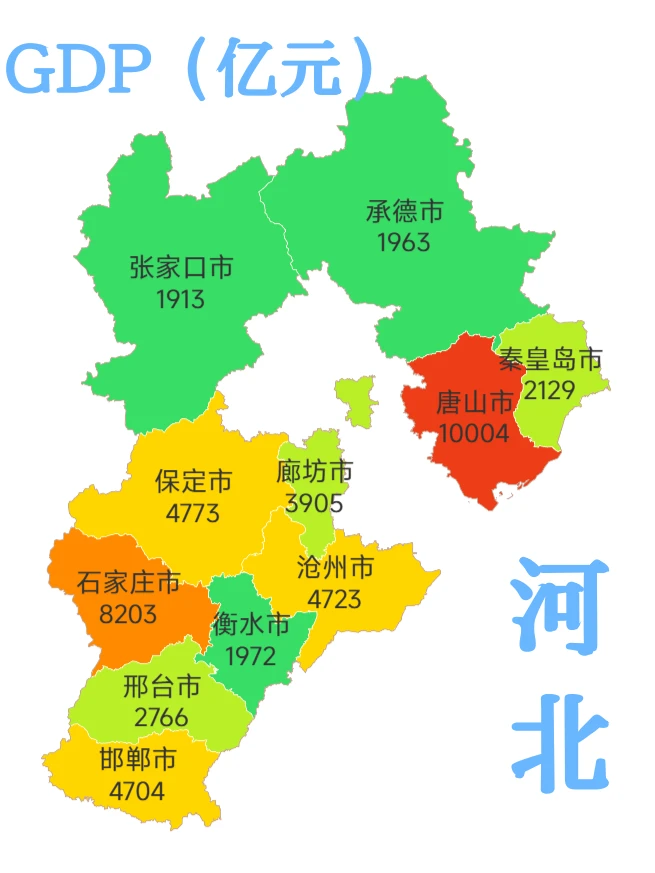 2024年河北省各地市经济情况