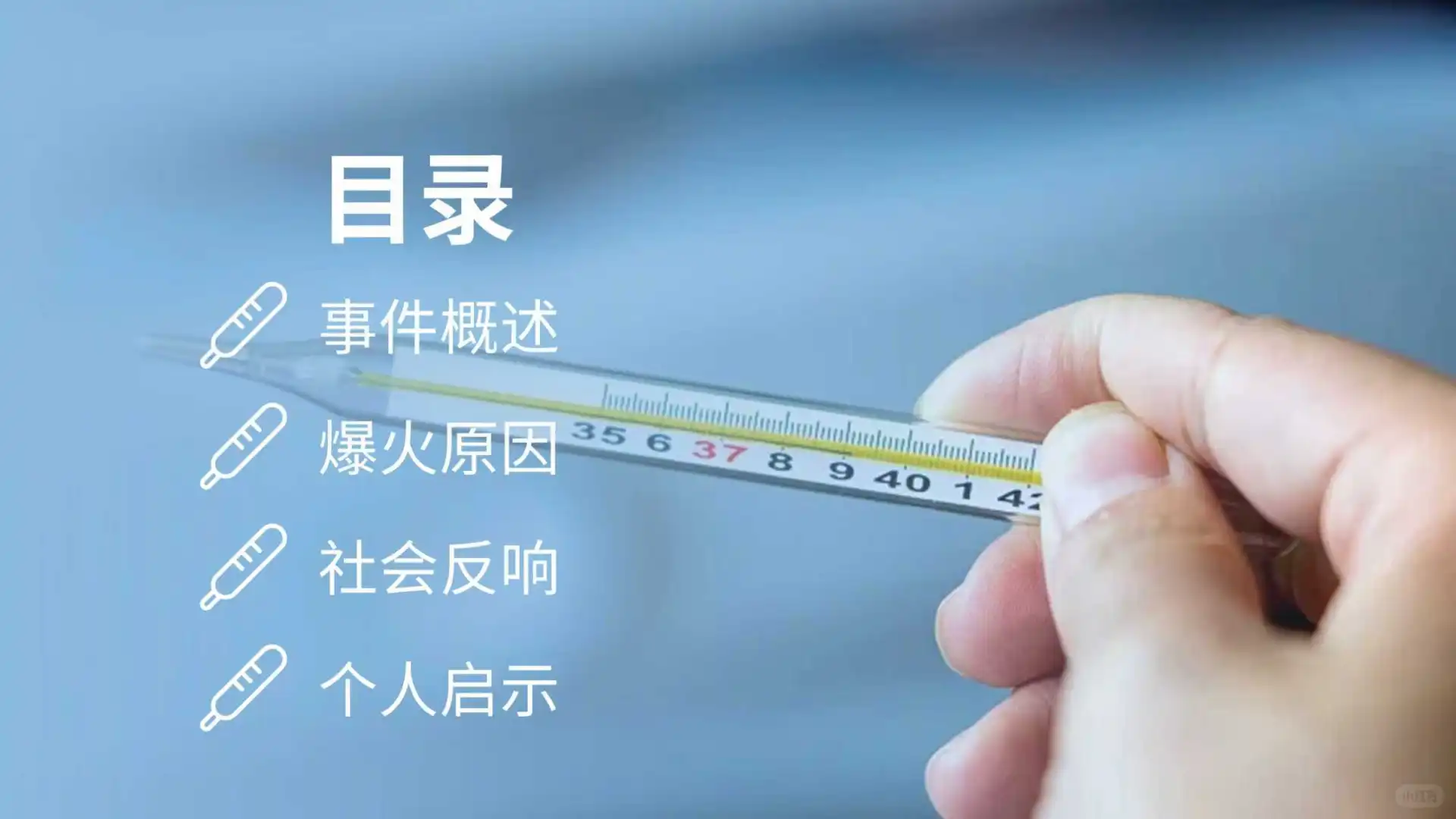 时事热点ppt：水银体温计价格暴涨