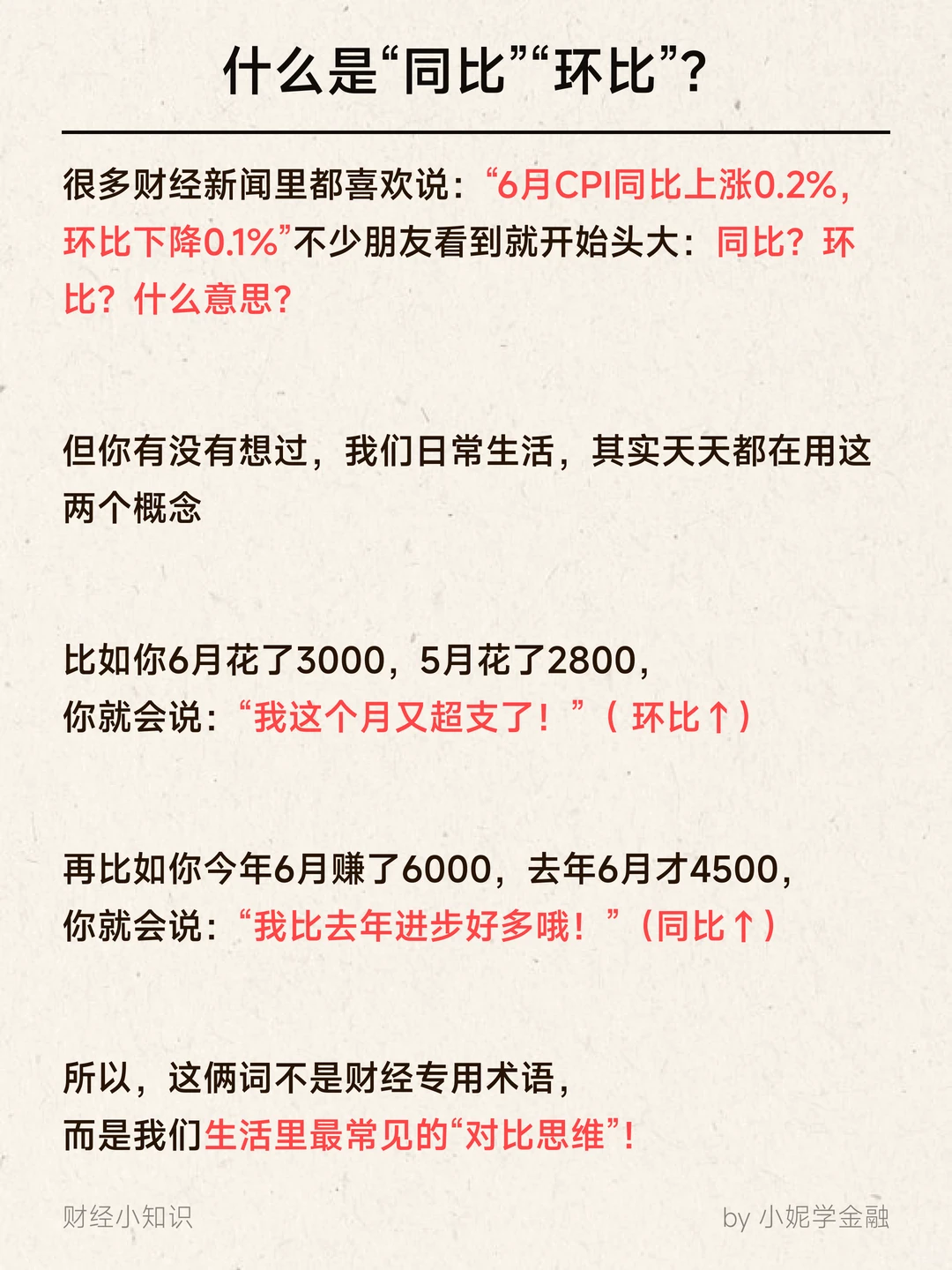 手把手教你看懂：同比与环比