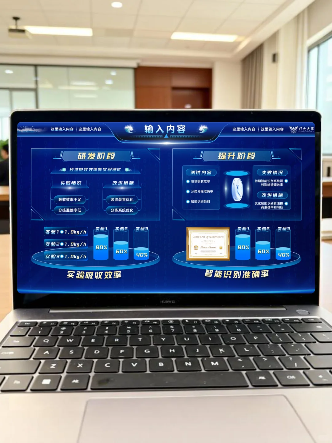 ?科技风挑战杯PPT!0基础直击决赛圈