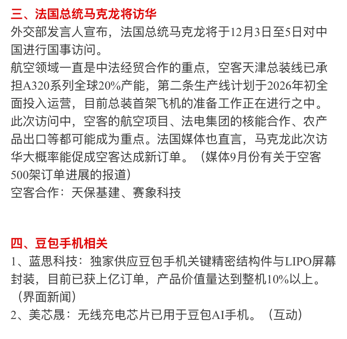 ?【12月2日 | 周二盘前热点速递】?
