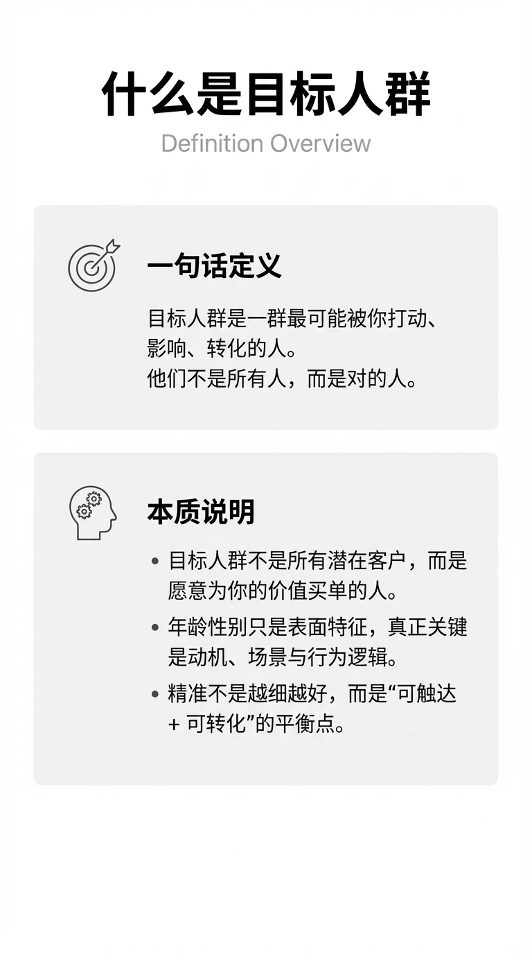 什么是目标人群？