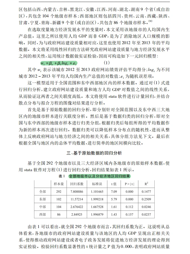 政府网站与经济发展的超有趣实证研究