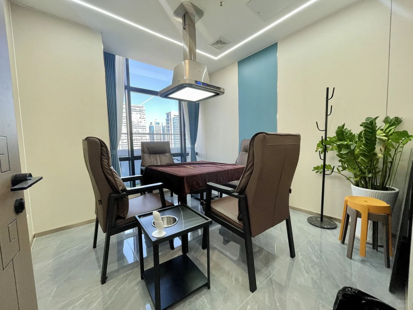 现成棋牌装修适合会所接待茶室