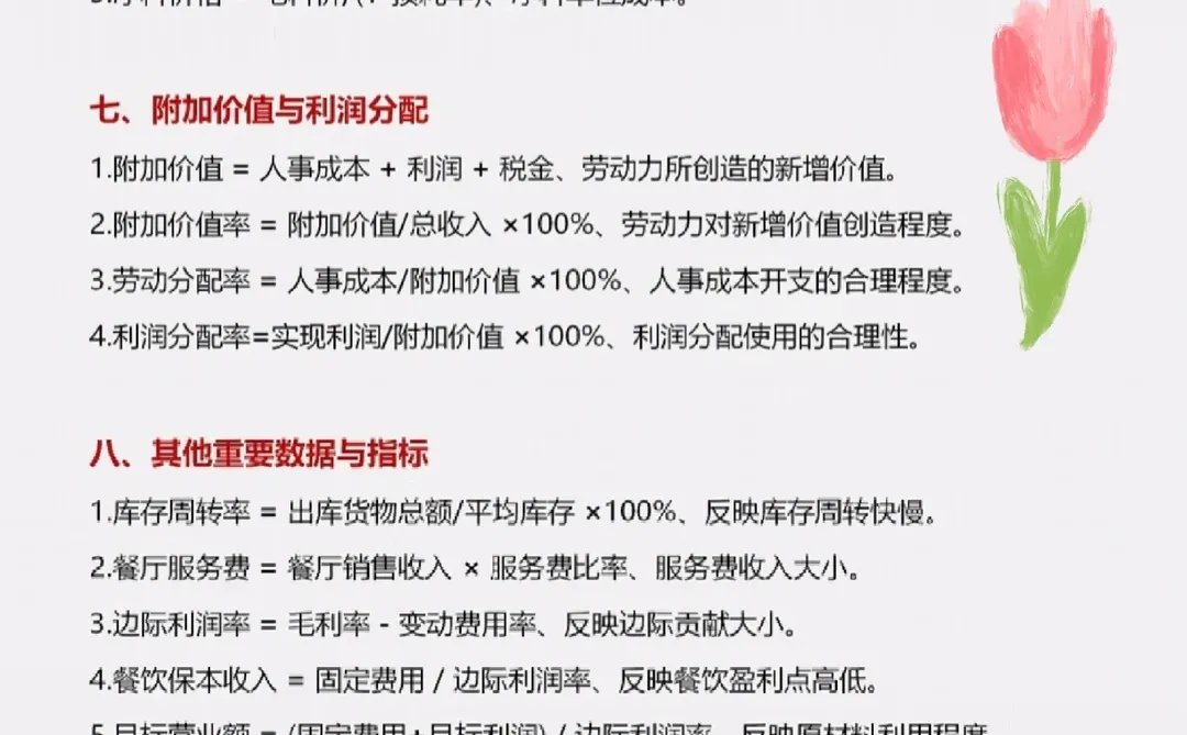 餐厅老板必存！这10个公式算明白=多赚20万