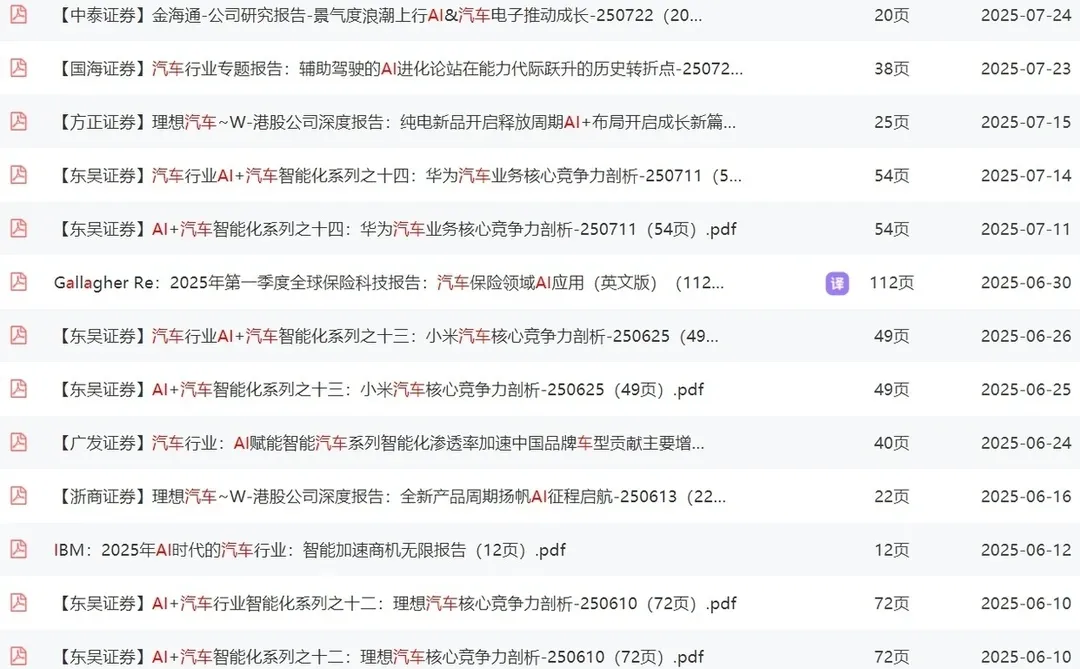 AI汽车产业深度研究分析报告2025年人